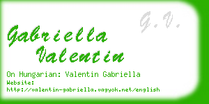gabriella valentin business card